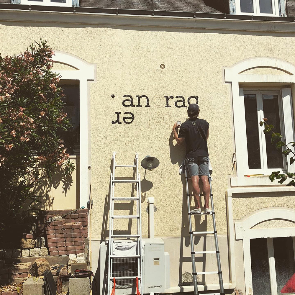 Ancrage 3 peinture lettres enseigne lorient bretagne