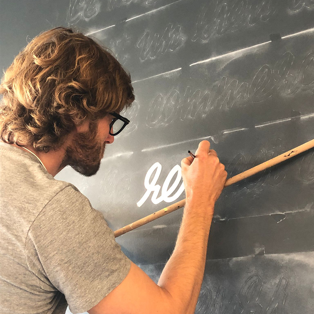 Biocoop Larmor 3 peinture lettres enseigne lorient bretagne