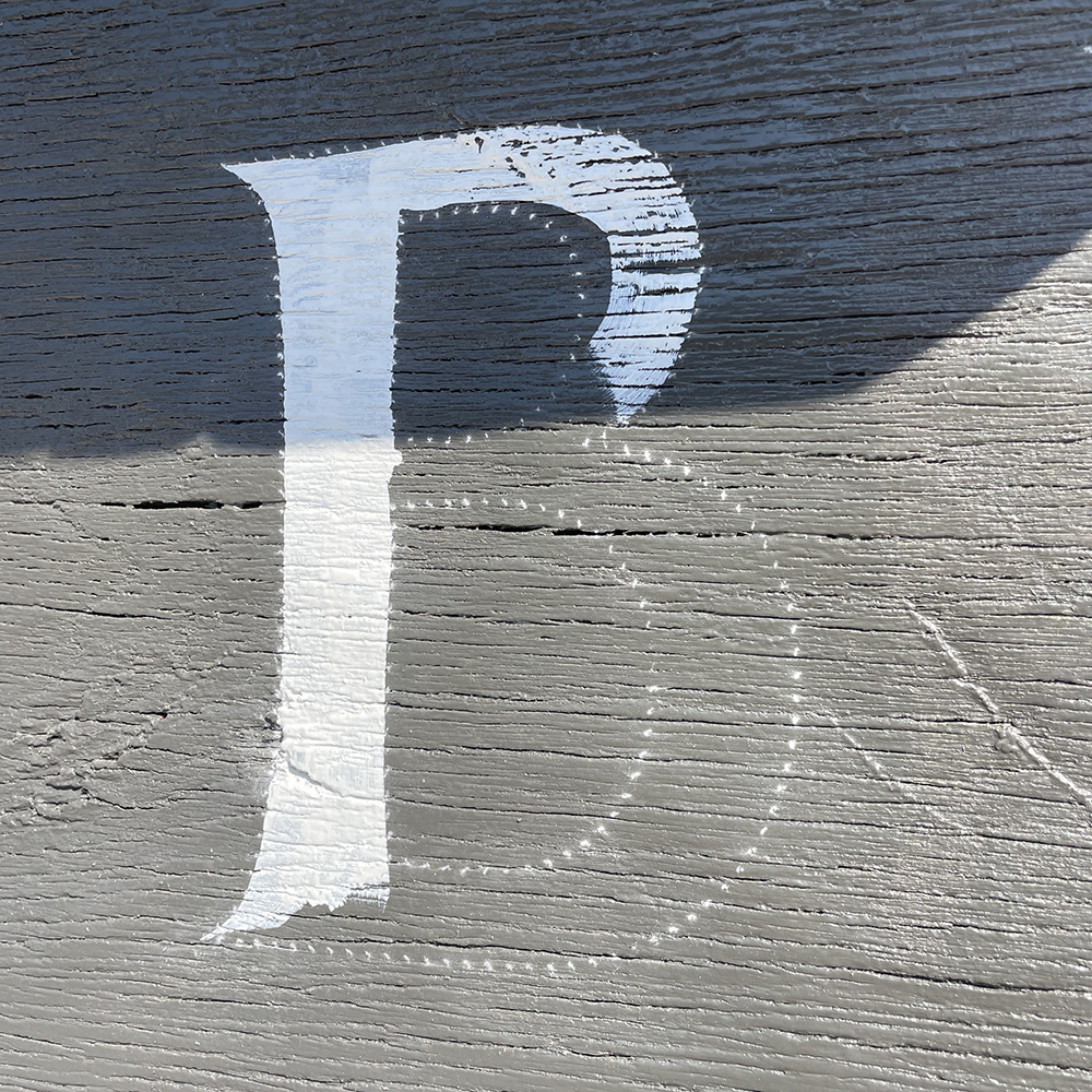 Biscuiterie Vannes 3 peinture lettres enseigne lorient bretagne