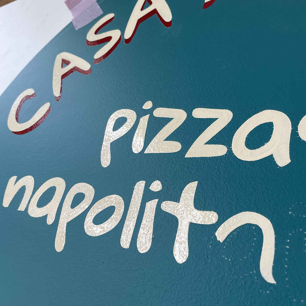 Casa Marga 6 peinture lettres enseigne lorient bretagne