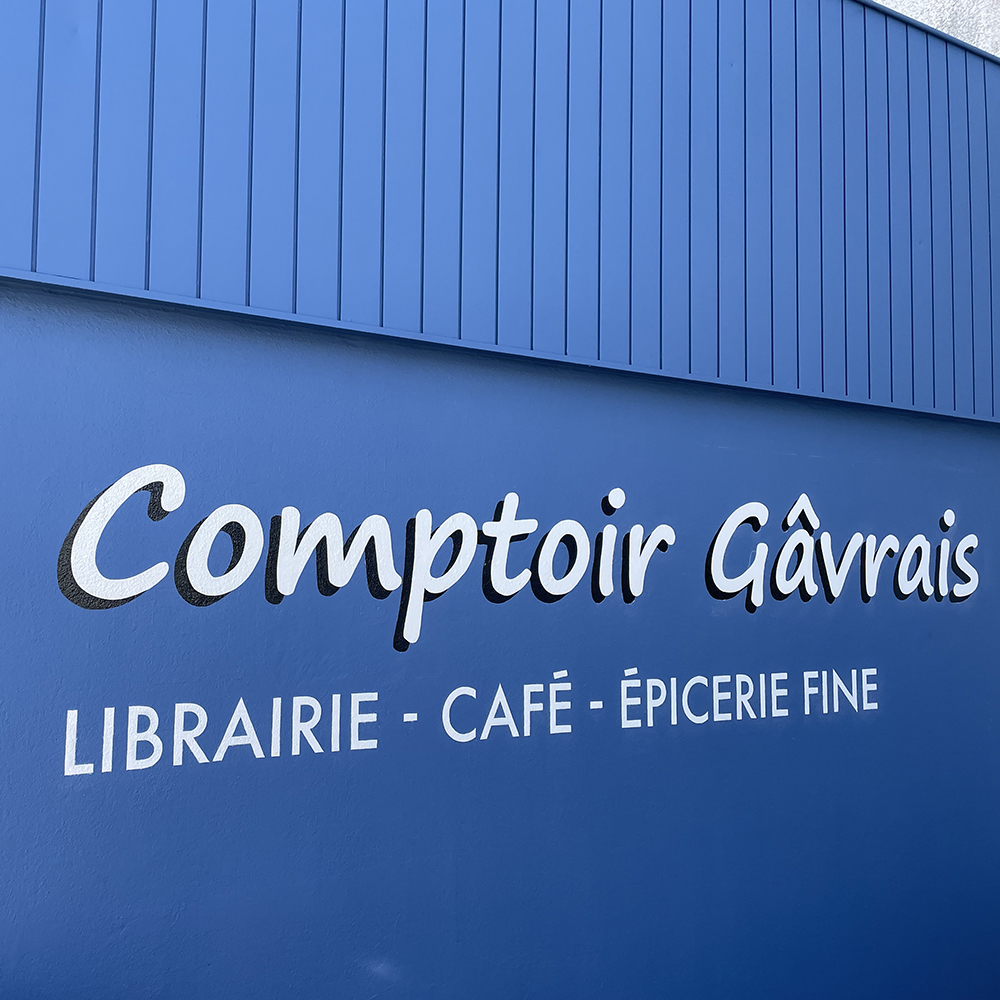 Comptoir Gâvrais 1 peinture lettres enseigne lorient bretagne