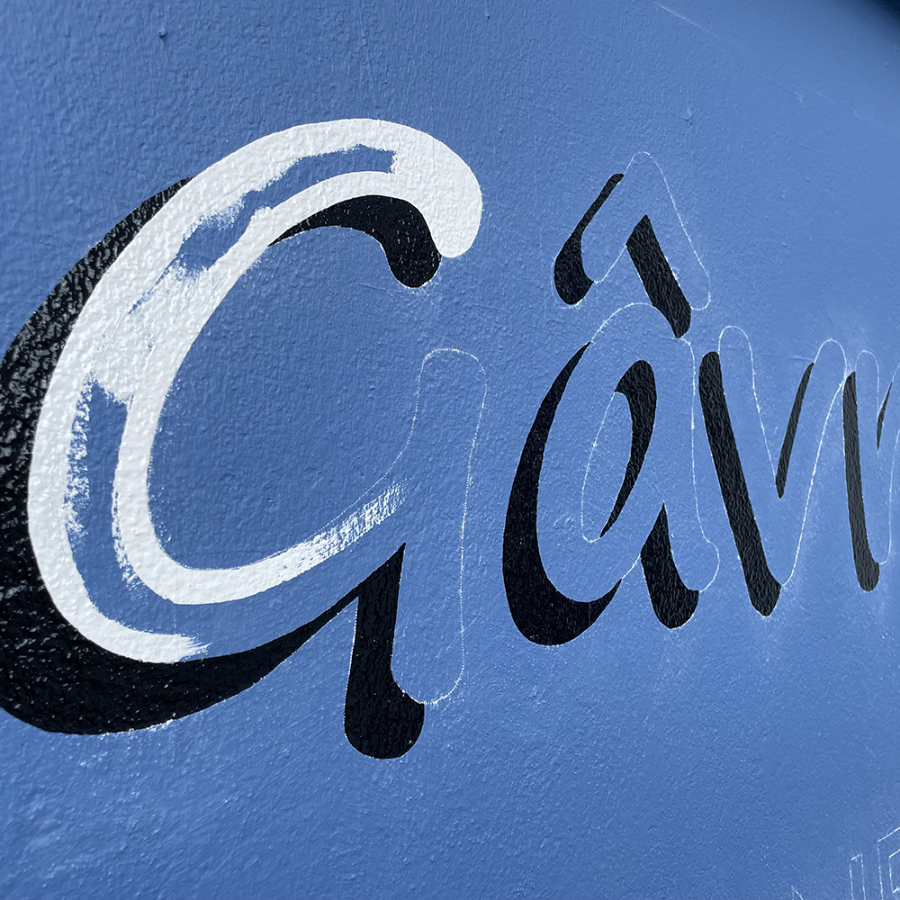 Comptoir Gâvrais 4 peinture lettres enseigne lorient bretagne