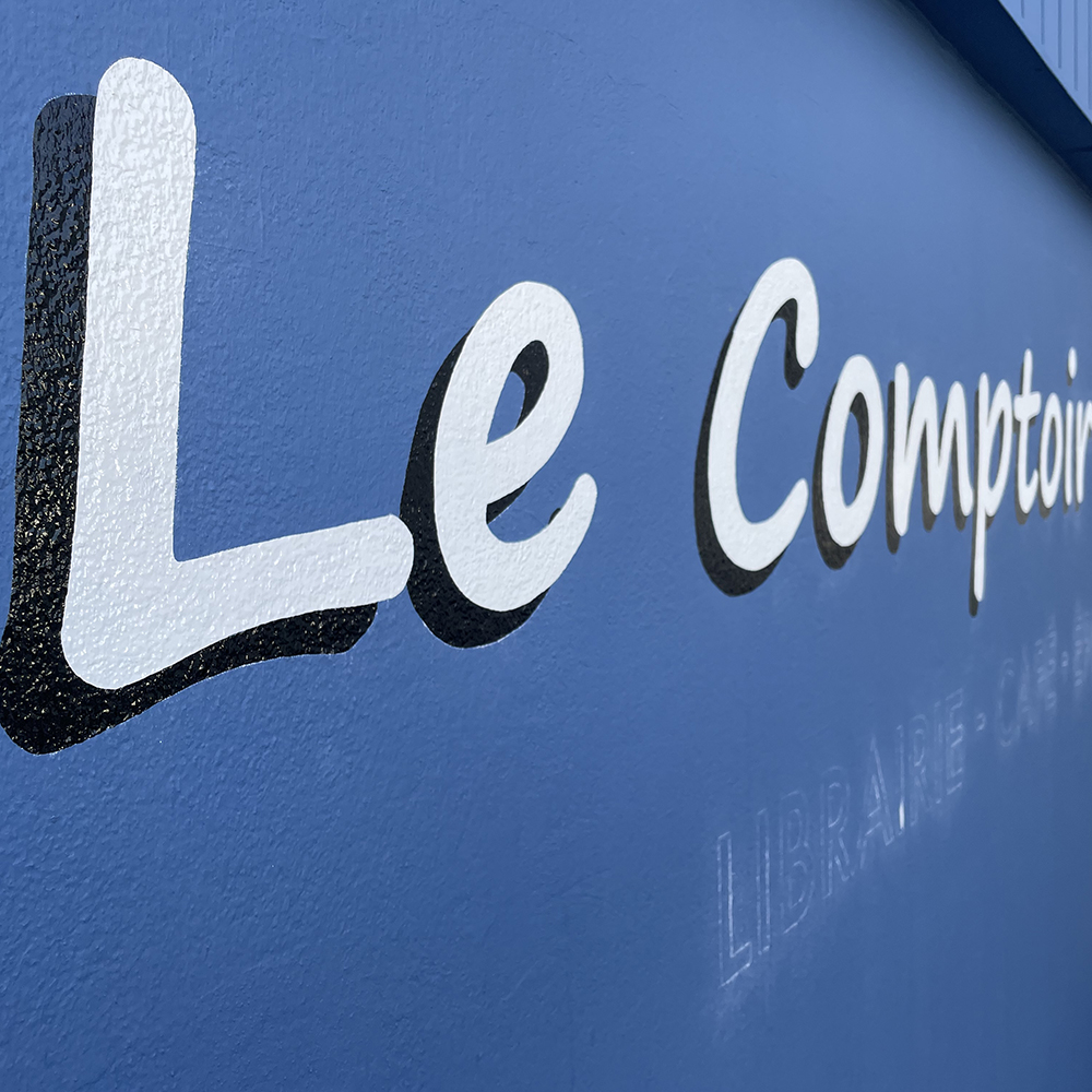 Comptoir Gâvrais 5 peinture lettres enseigne lorient bretagne