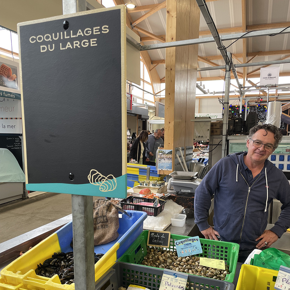 Coquillages 14 peinture lettres enseigne lorient bretagne