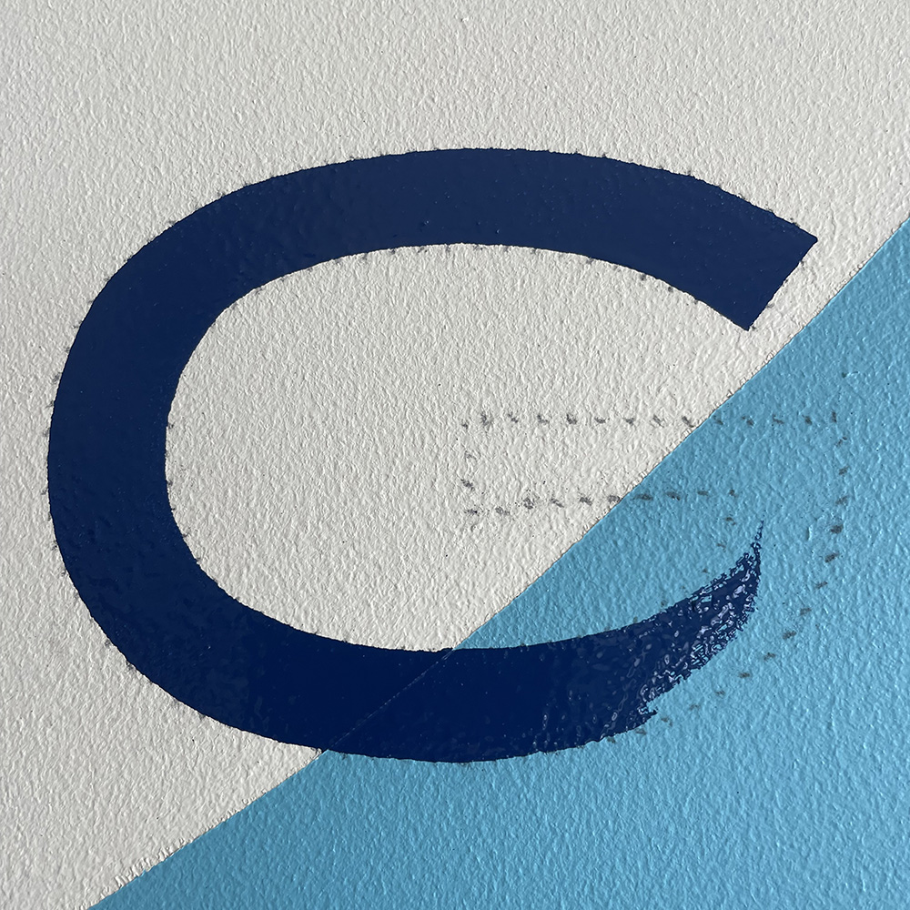 Coquillages 2 peinture lettres enseigne lorient bretagne