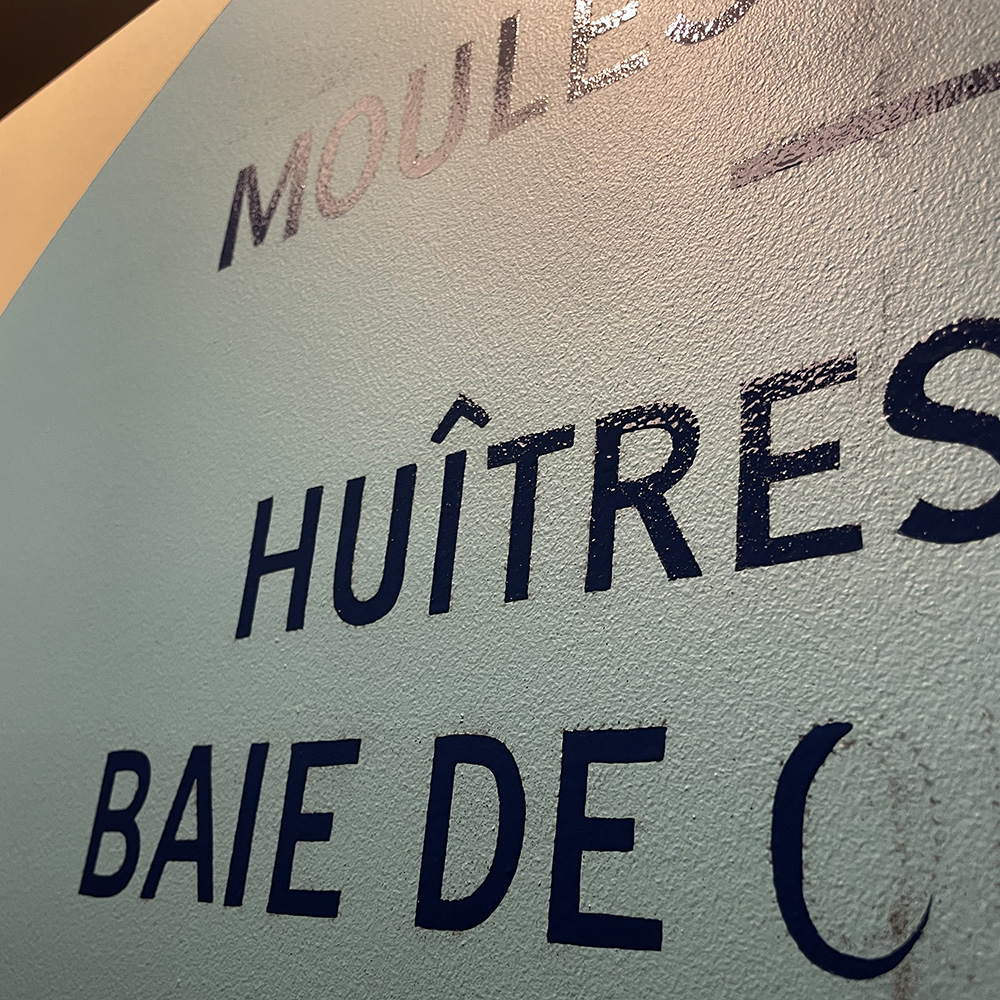 Coquillages 4 peinture lettres enseigne lorient bretagne