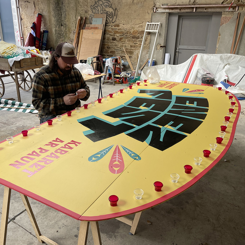 Enez 9 peinture lettres enseigne lorient bretagne