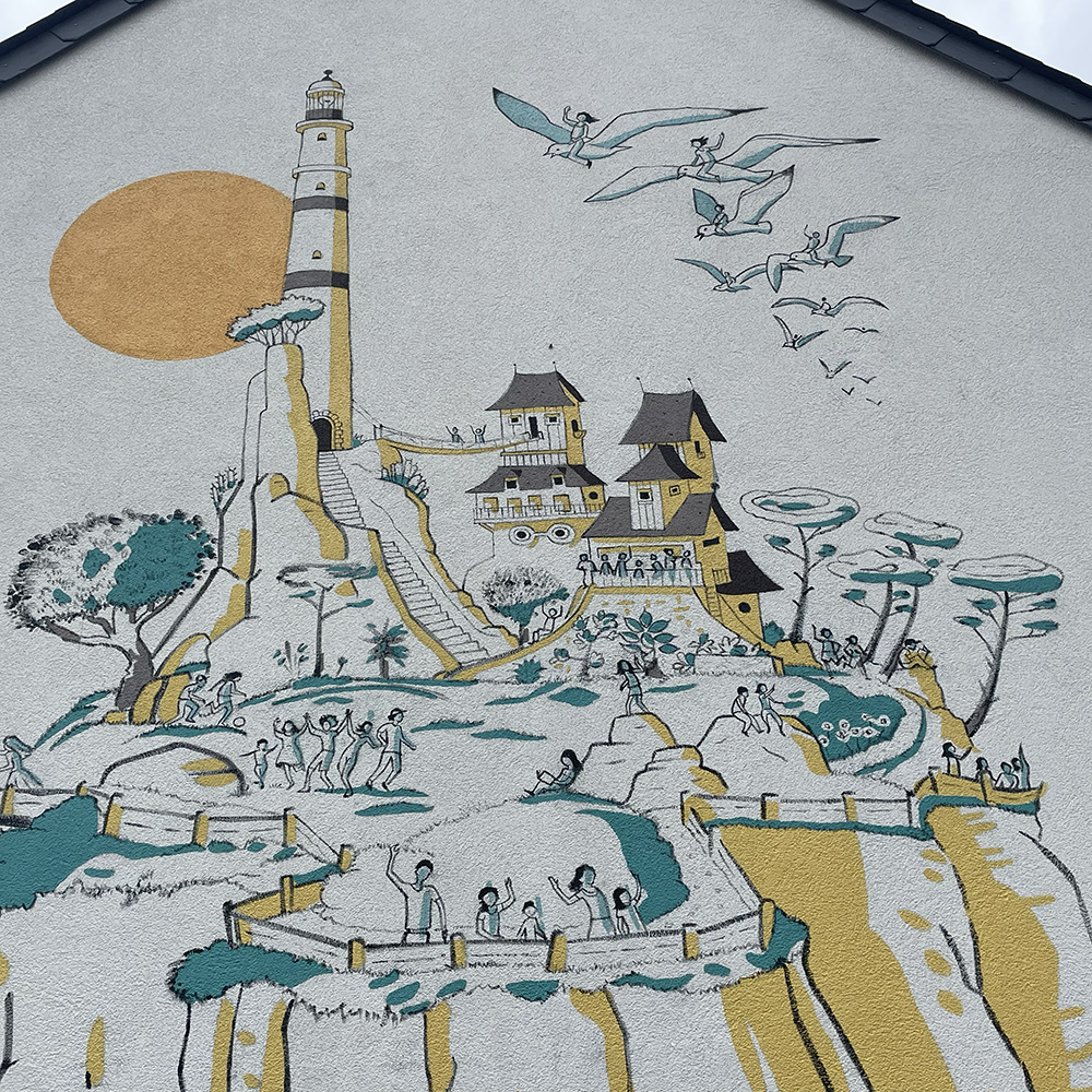 Fresque Brandérion 16 peinture lettres enseigne lorient bretagne