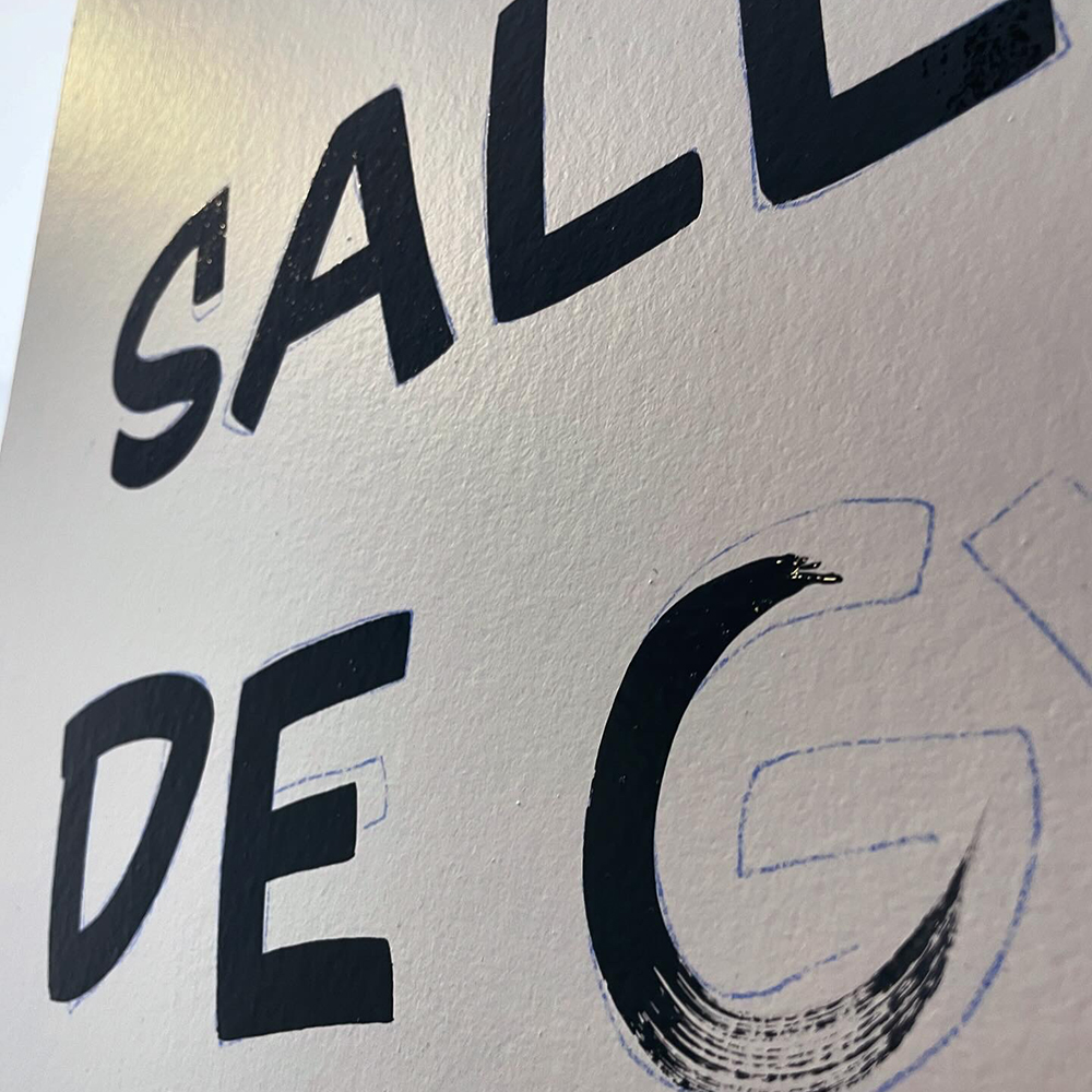 Kinés Quéven 8 peinture lettres enseigne lorient bretagne