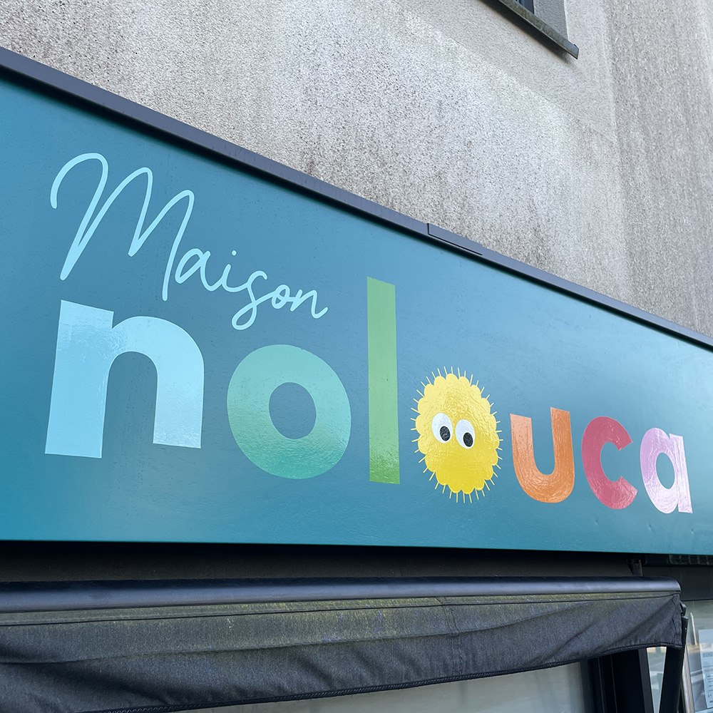 Nolouca 13 peinture lettres enseigne lorient bretagne
