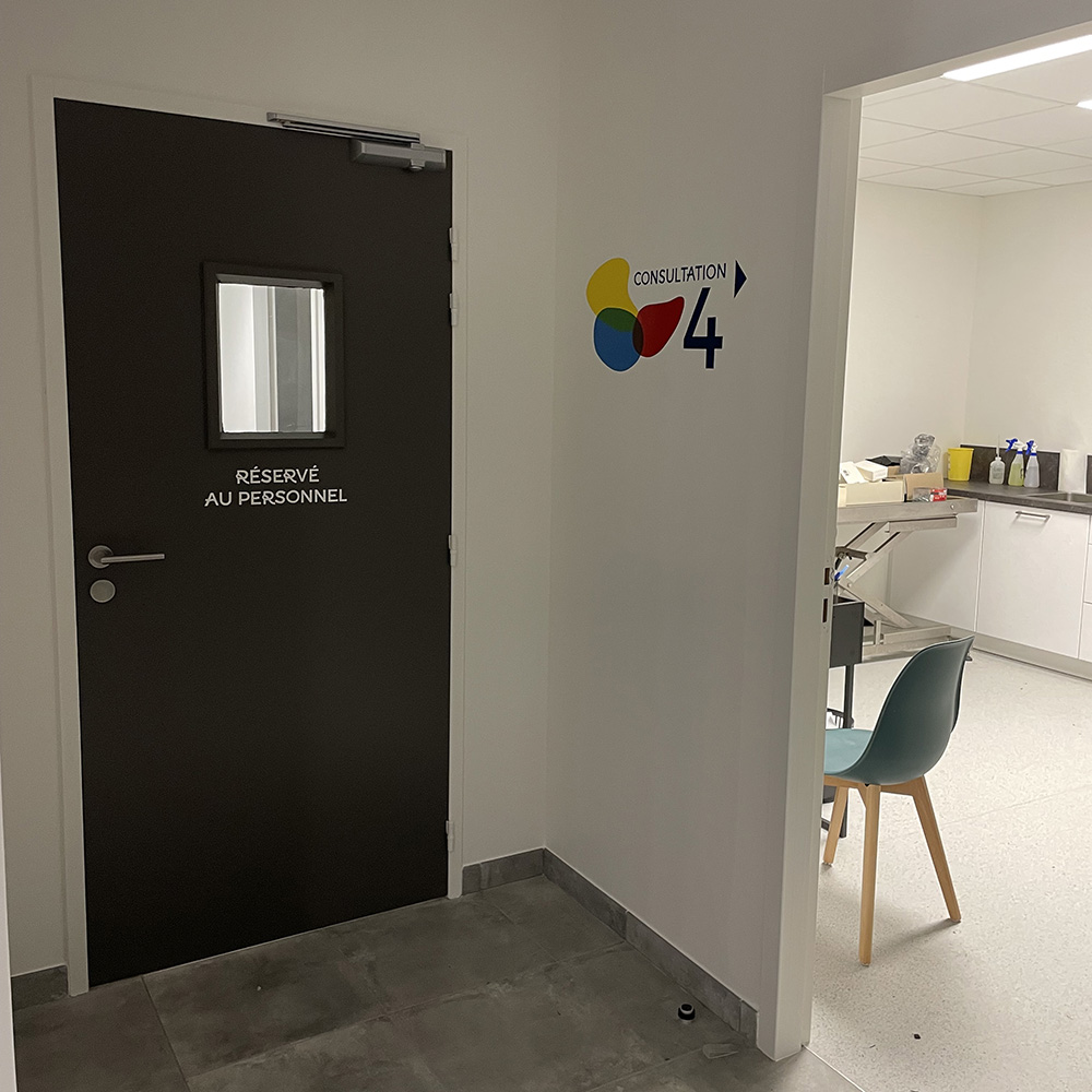 Vétos Guidel 17 peinture lettres enseigne lorient bretagne