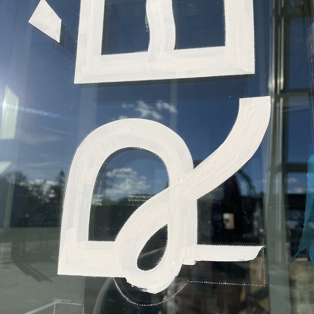 Vétos Guidel 3 peinture lettres enseigne lorient bretagne